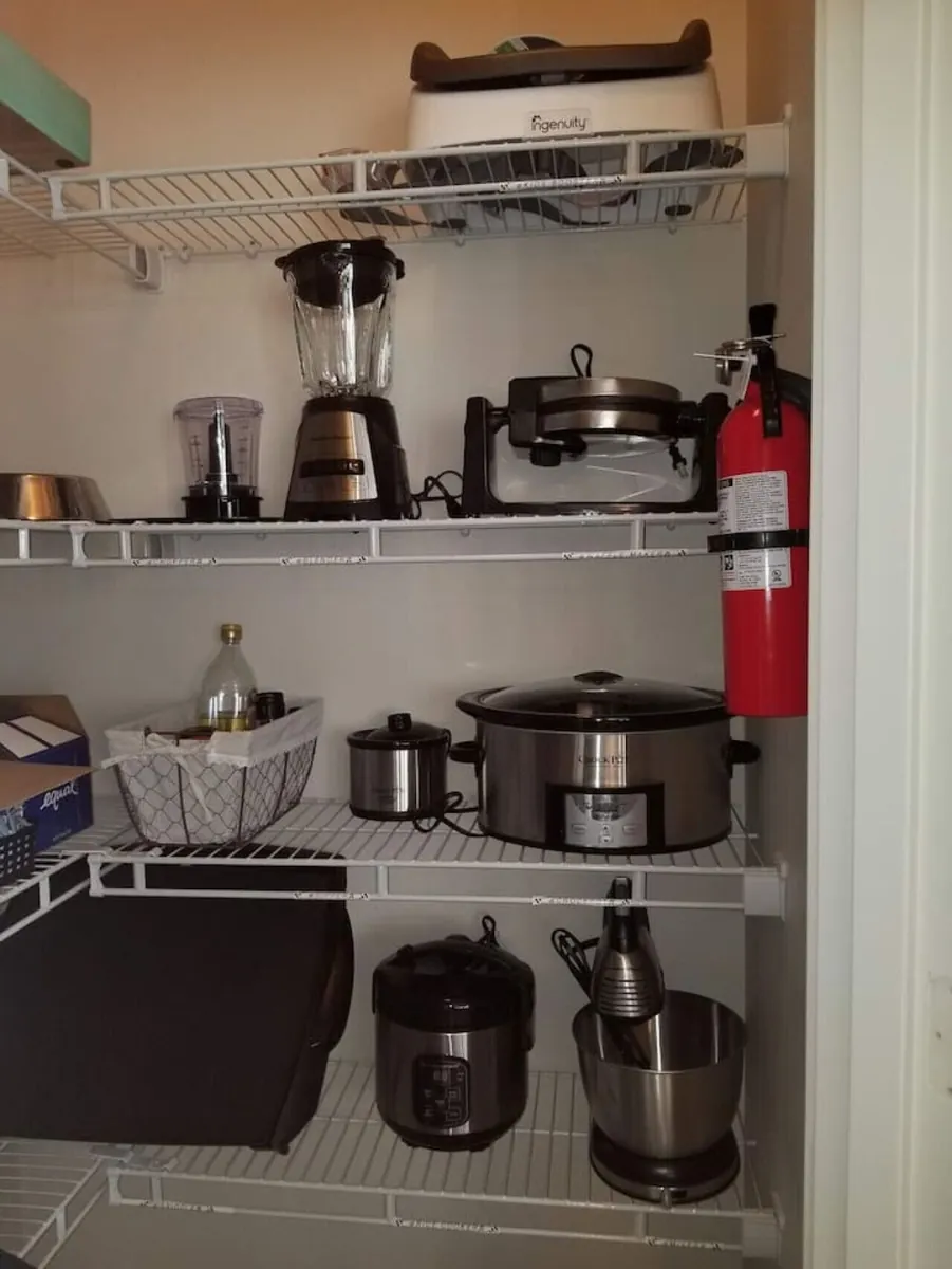 Coffee station and kitchen storage